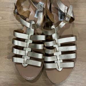 Steve Madden Metallic Strappy Sandals